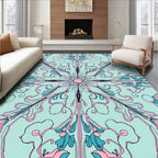 Art Nouveau Floral Pattern Rug
