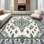 Ornate Floral Paisley Detailed Rug