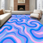 Swirling Retro Pattern Rug
