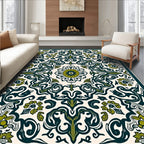 Vintage Floral Swirl Pattern Rug