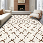 Geometric Patterned Lattice Design Rug