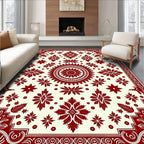 Ornate Mandala Floral Pattern Rug