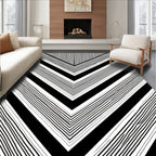 Dynamic Vizier Stripe Pattern Rug
