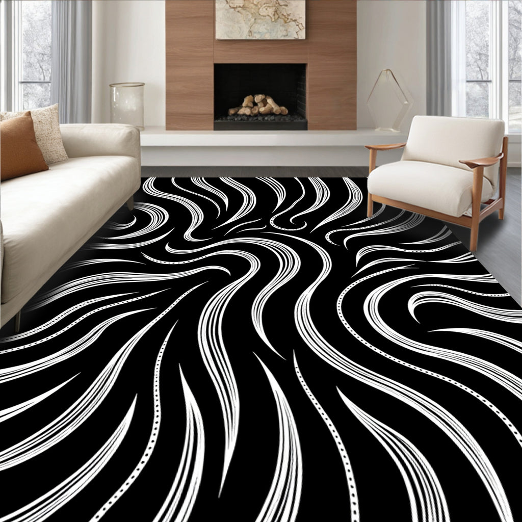 Whimsical Lines And Swirls Rug