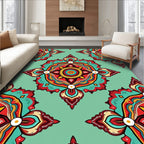 Colorful Mandala Style Pattern Rug