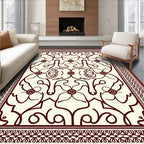 Ornate Floral Red Pattern Rug