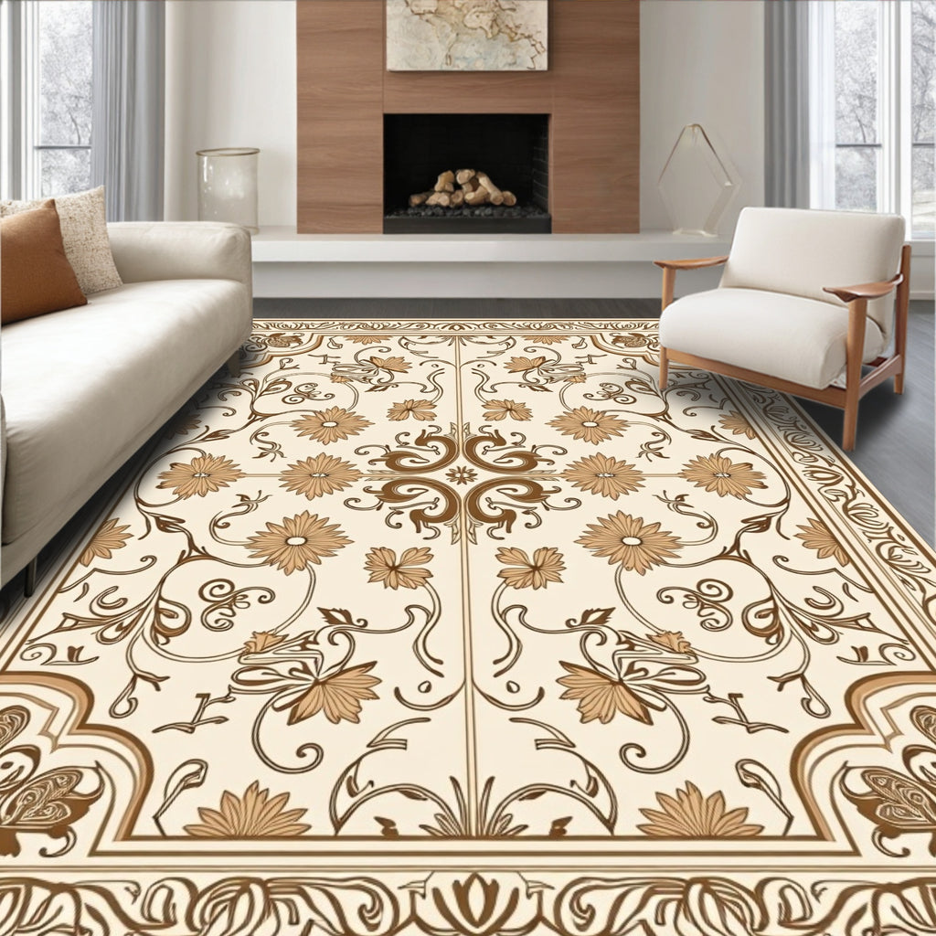 Floral Vine Delicate Classic Design Rug