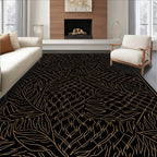 Abstract Leafy Vine Pattern Rug