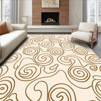 Swirls Organic Abstract Pattern Rug
