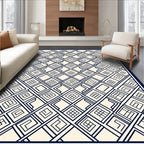 Classic Interlocking Geometric Pattern Rug