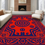 Bold Floral Mandala Patterned Rug