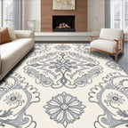 Ornate Floral Mandala Pattern Rug