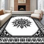 Ornate Floral Mandala Pattern Rug