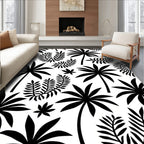 Tropical Palm Leaves Bold Pattern Rug