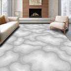 Abstract Contour Organic Swirl Rug