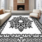 Eight-Pointed Star Mandala Pattern Rug