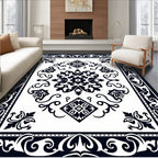 Classic Paisley Intricate Border Design Rug
