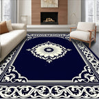 Floral Medallion With Ornate Border Design Rug