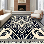 Bold Tribal Symmetric Design Rug