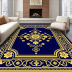 Ornate Floral Border Design Rug
