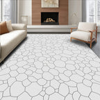Artistic Organic Cell Pattern Rug