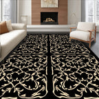 Art Nouveau Floral Vines Pattern Rug
