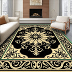 Classic Floral Scroll Border Design Rug