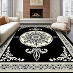 Ornate Floral Inlay Design Rug