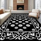 Floral Vine Contrasting Pattern Rug