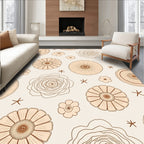 Floral Outline Pattern Rug