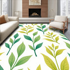 Verdant Green Leafy Branches Rug