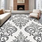 Ornate Damask Traditional Pattern Rug