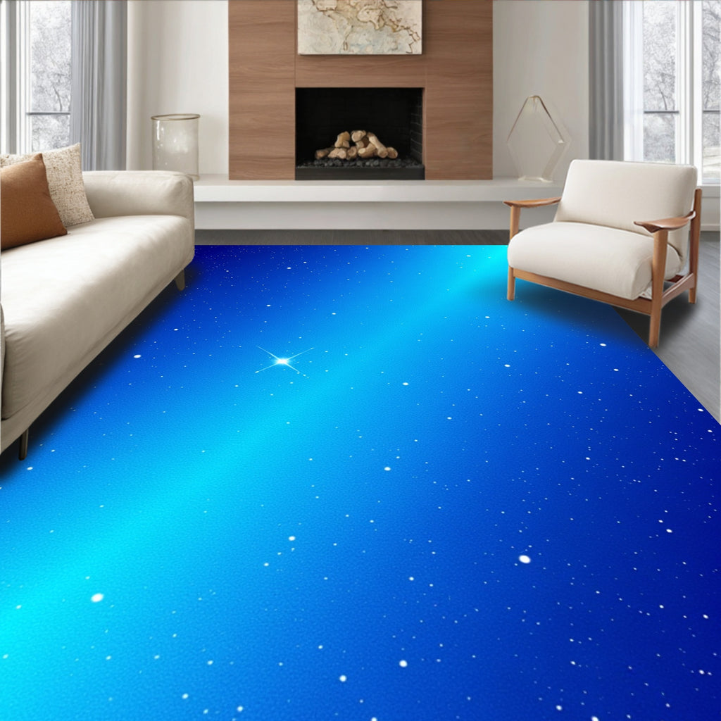 Celestial Sparkle Starry Night Rug