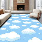 Fluffy Clouds Sky Pattern Rug