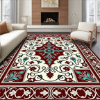 Ornate Floral Medallion Design Rug