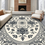 Oval Floral Classic Design Rug