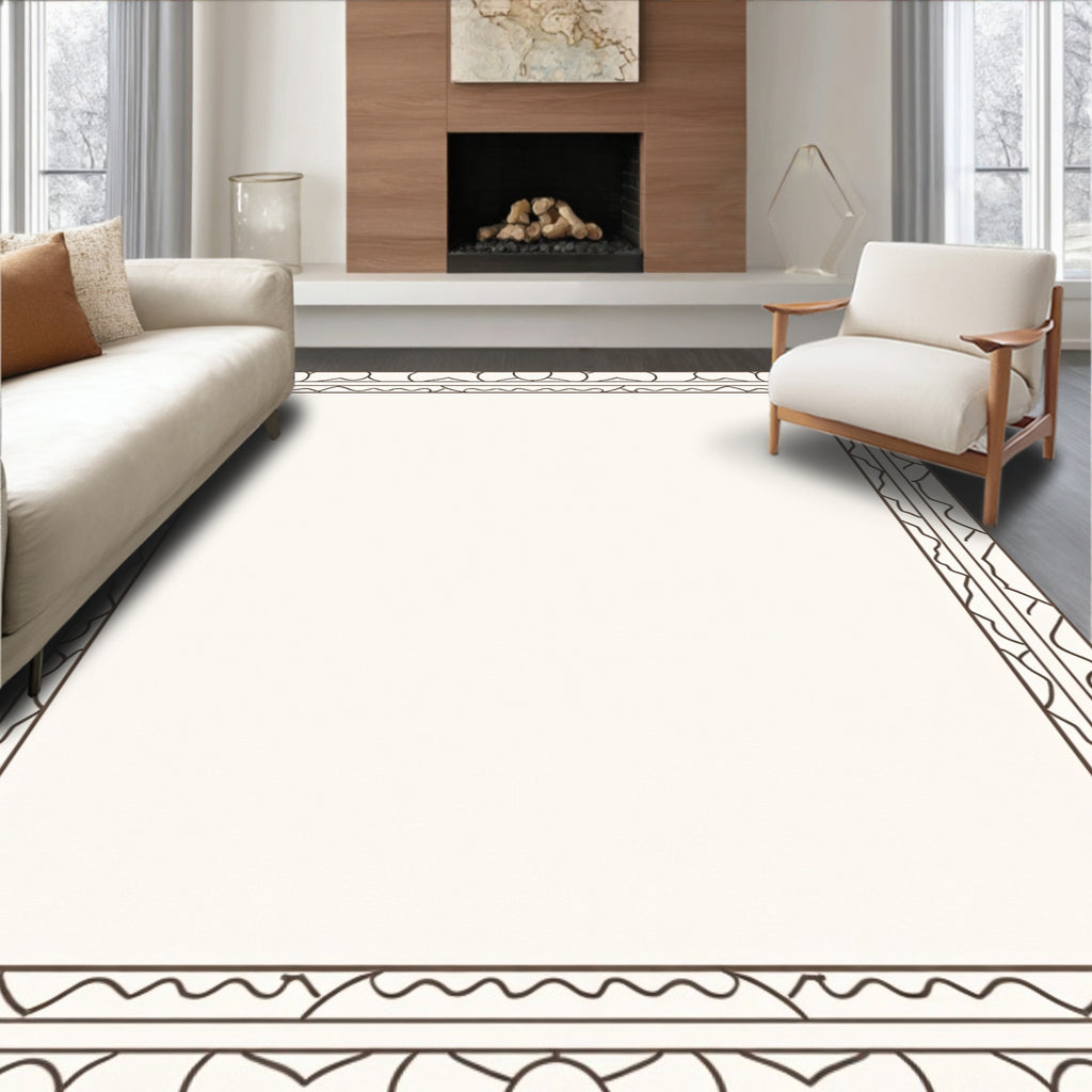 Classic Scroll Geometric Rug