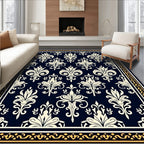 Classic Damask Floral Ornate Rug