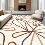 Abstract Organic Line Art Rug