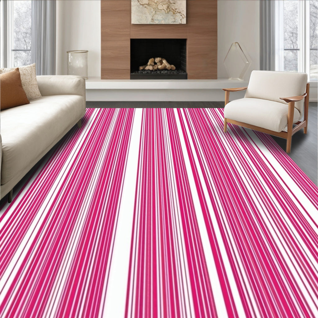 Bold Stripe Pattern Design Rug