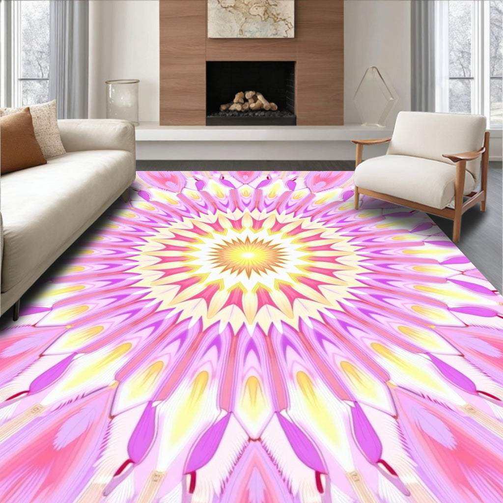 Floral Mandala Bright Radiance Rug