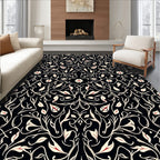 Elegant Floral Vines Pattern Rug