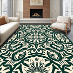 Classic Floral Intricate Symmetry Design Rug