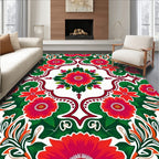 Vibrant Floral Pattern Rug