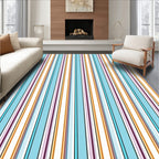Multi-Color Thin Stripe Pattern Rug