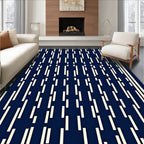 Minimalist Vertical Line Striped Rug