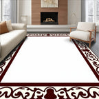 Ornate Floral Border Pattern Design Rug