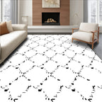 Abstract Geometric Diamond Pattern Rug