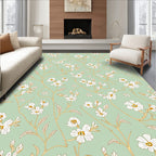 Delicate Floral Vines Pattern Rug