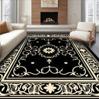 Cream Floral Vines And Borders Rug